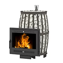 Печь ВЕЗУВИЙ Легенда Русский пар Ковка 18 Панорама "М"