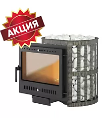 Печь ВЕЗУВИЙ Легенда Ковка 16 Панорама "М"