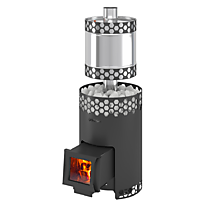 Печь для бани Везувий "Чёрная Пчёлка 20С" с баком